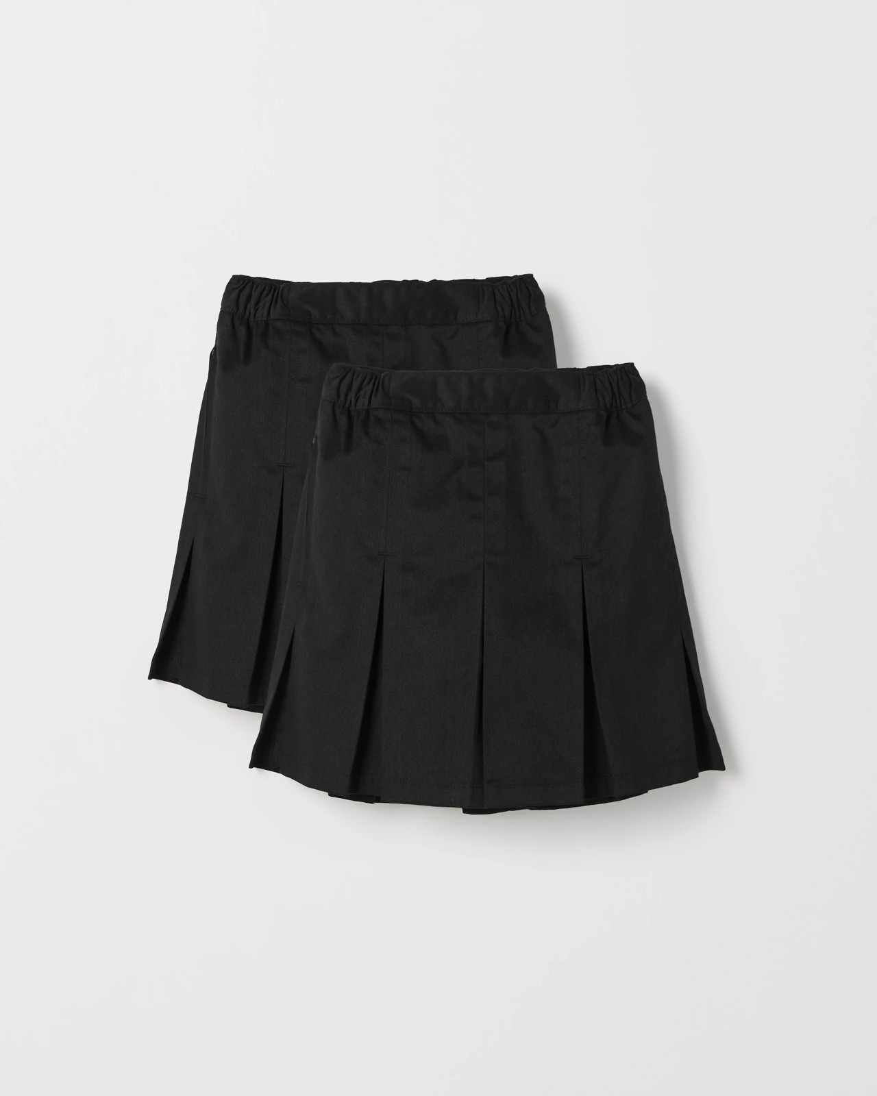 Australian Cotton Blend School 2 Pack Drill Skort - Black 4 of 5