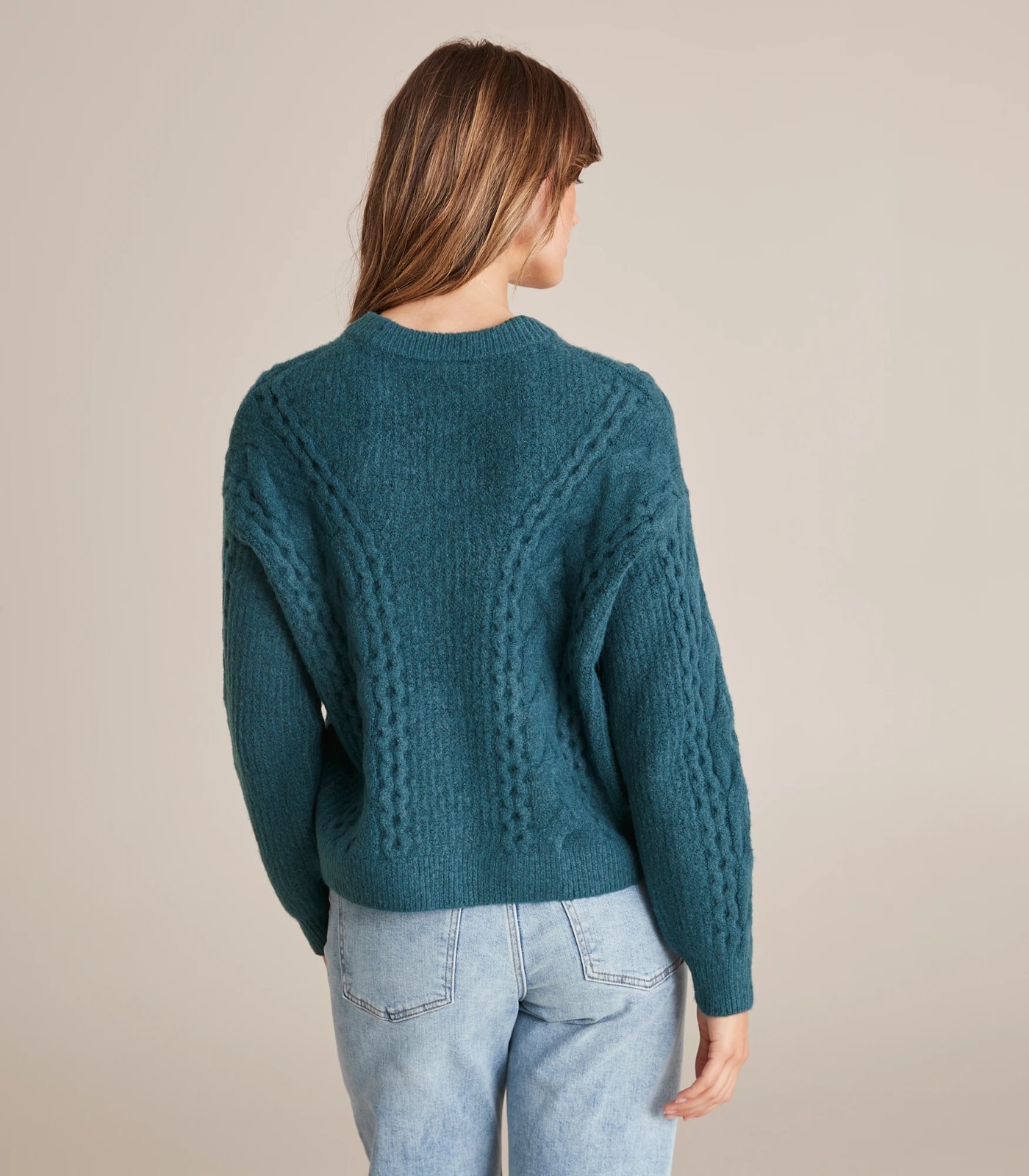 Chunky Cable Knit Crew Neck Jumper | Target Australia