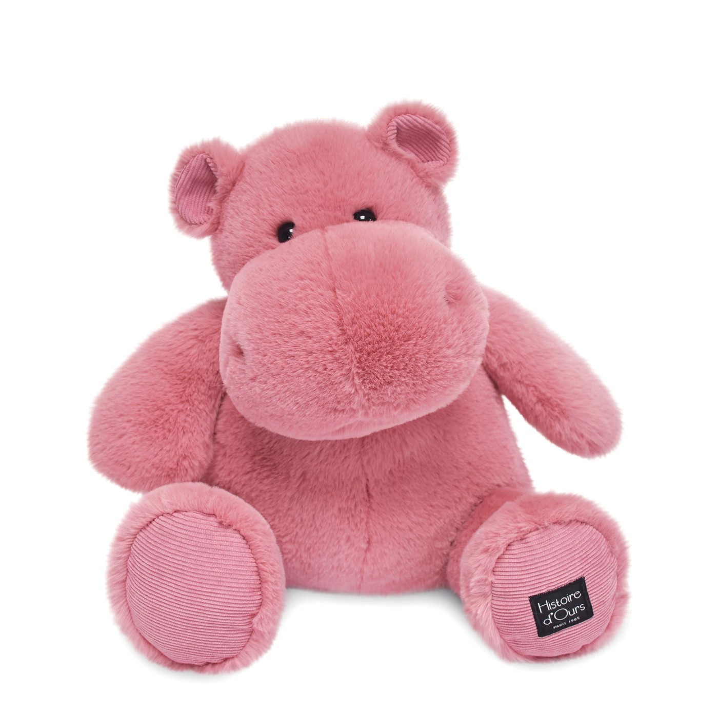 Histoire d Ours Hip Chic Hippo Plush 40cm Pink Grenadine