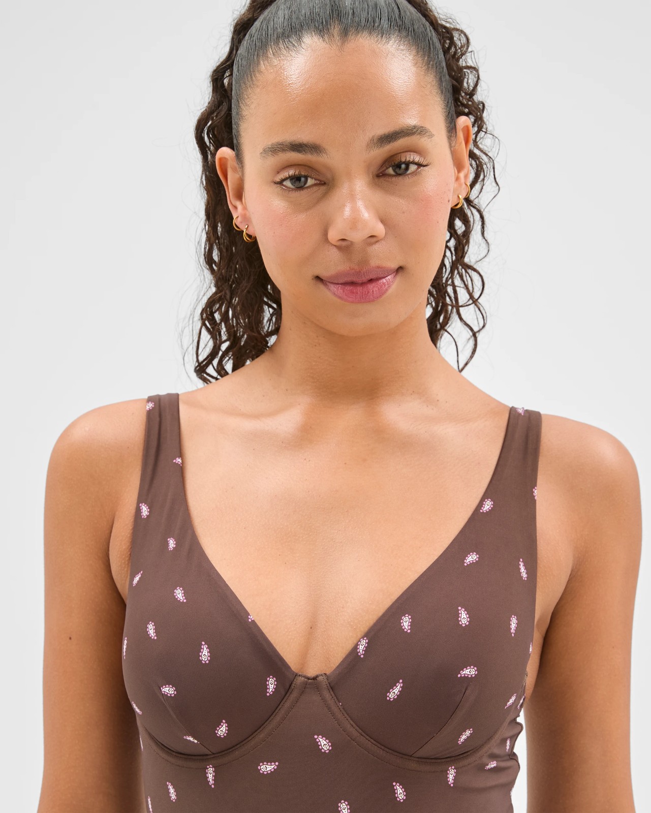 Shape Your Body V-Neck Underwire One Piece Bathers 3 of 6