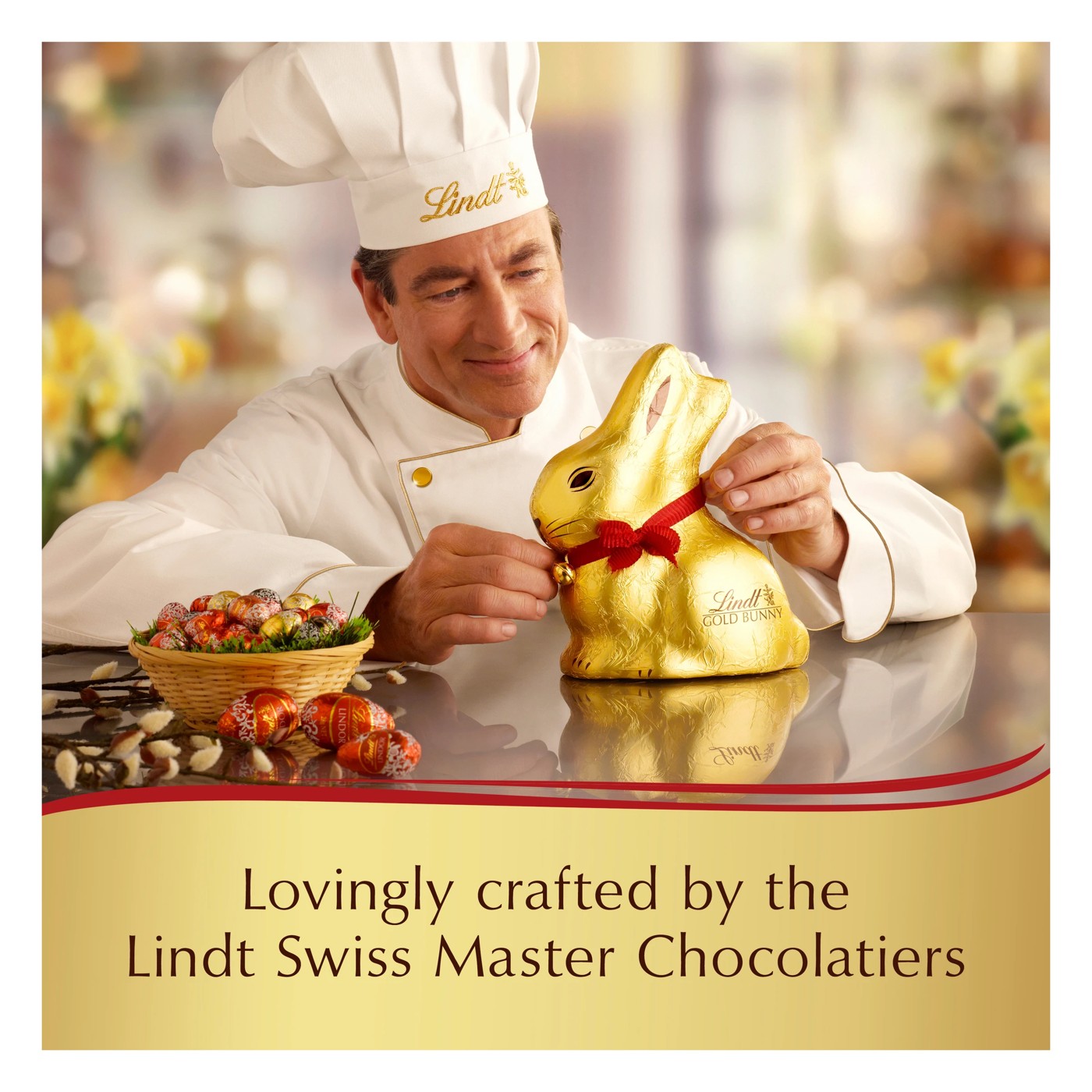 Lindt 5 Pack Mini Milk Chocolate Gold Bunnies 50g 5 of 5