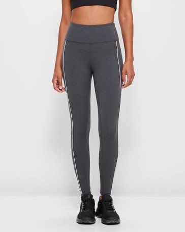 Active Piped Workout Full Length Tights