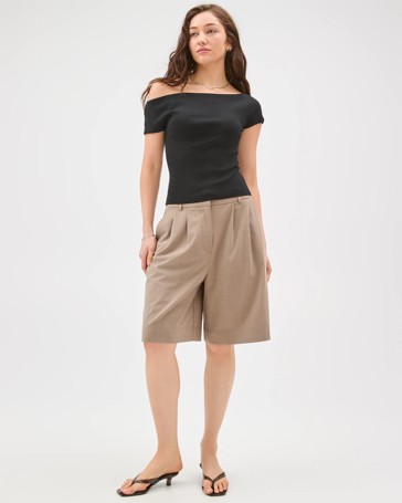 Lily Loves Off Shoulder Sculpt Top