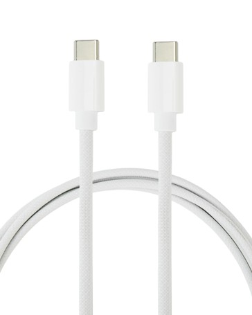 Anko USB-C to USB-C Braided Cable - 2m - White