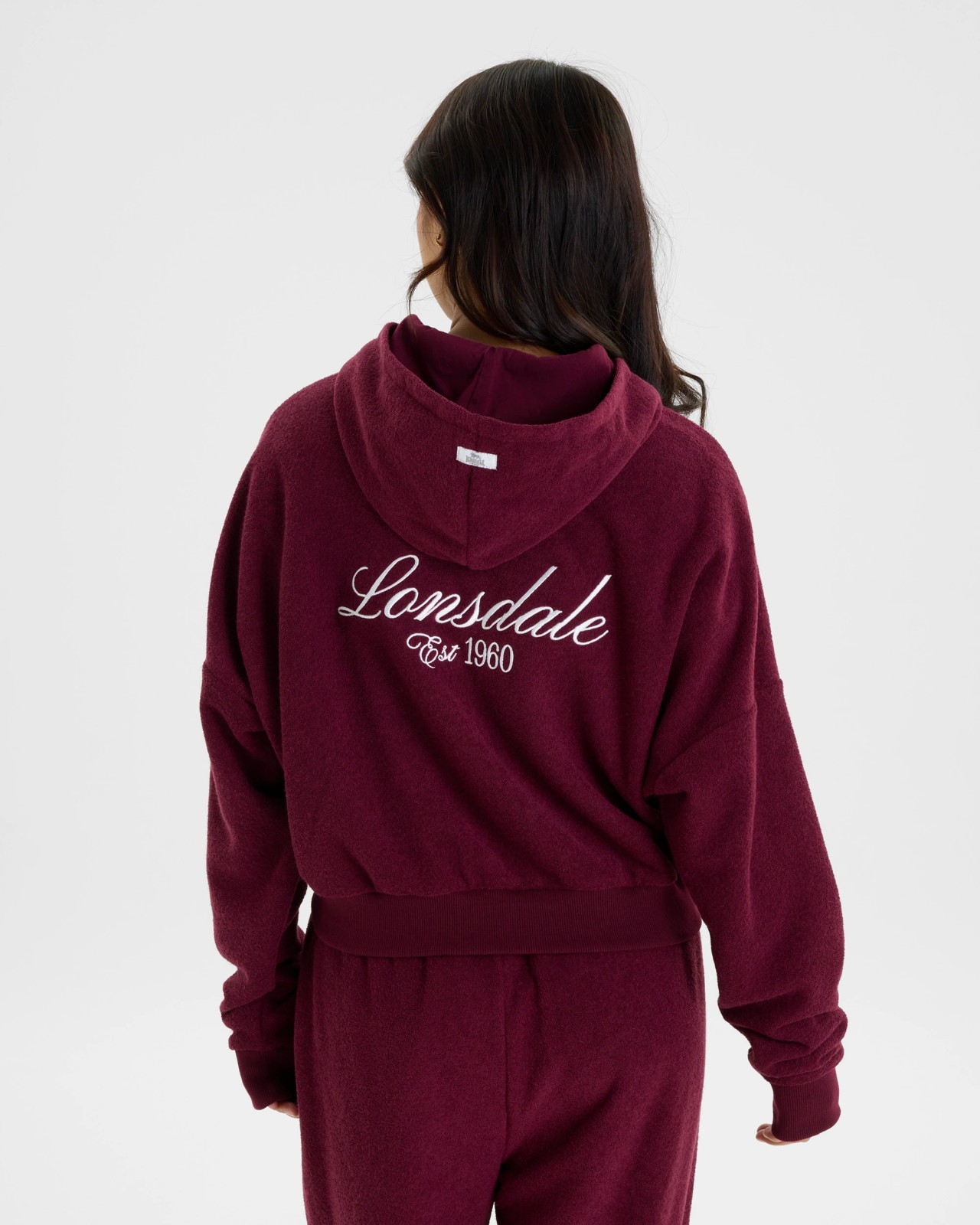 Lonsdale London Bouclé Boxy Zip Thru Sweat 3 of 6
