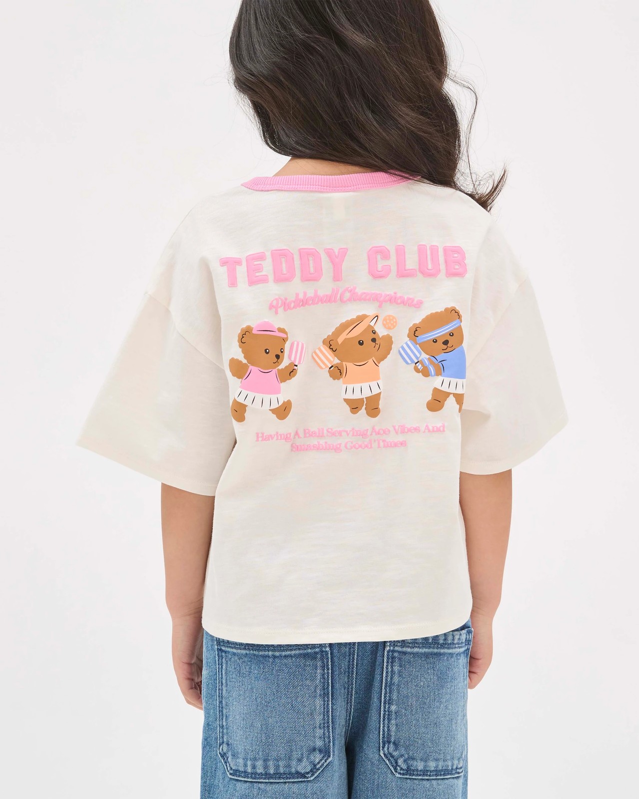 Australian Cotton Oversized T-Shirt - Teddy Off-White 3 of 5