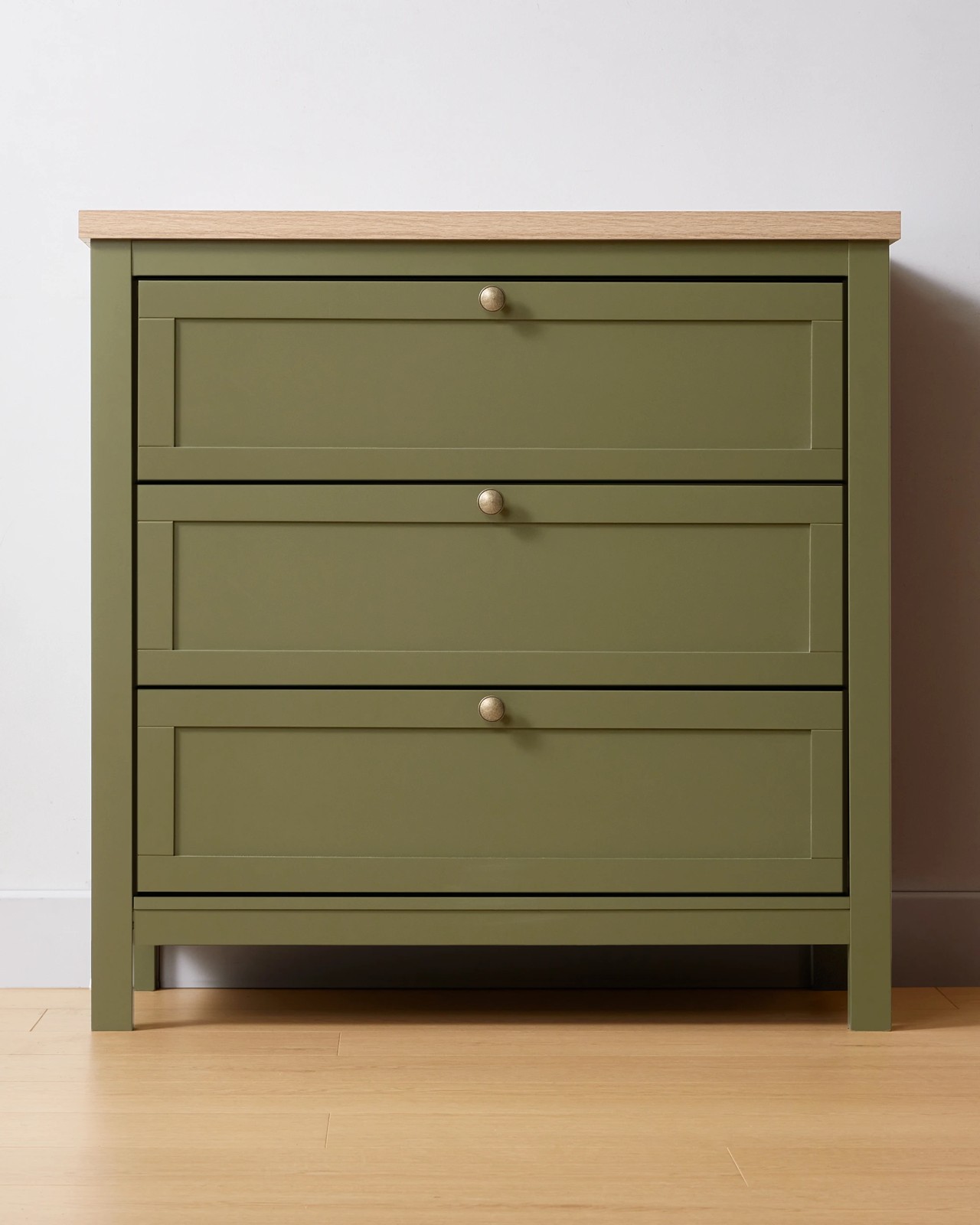 Anko Oliver 3 Drawer Chest - Green 3 of 6