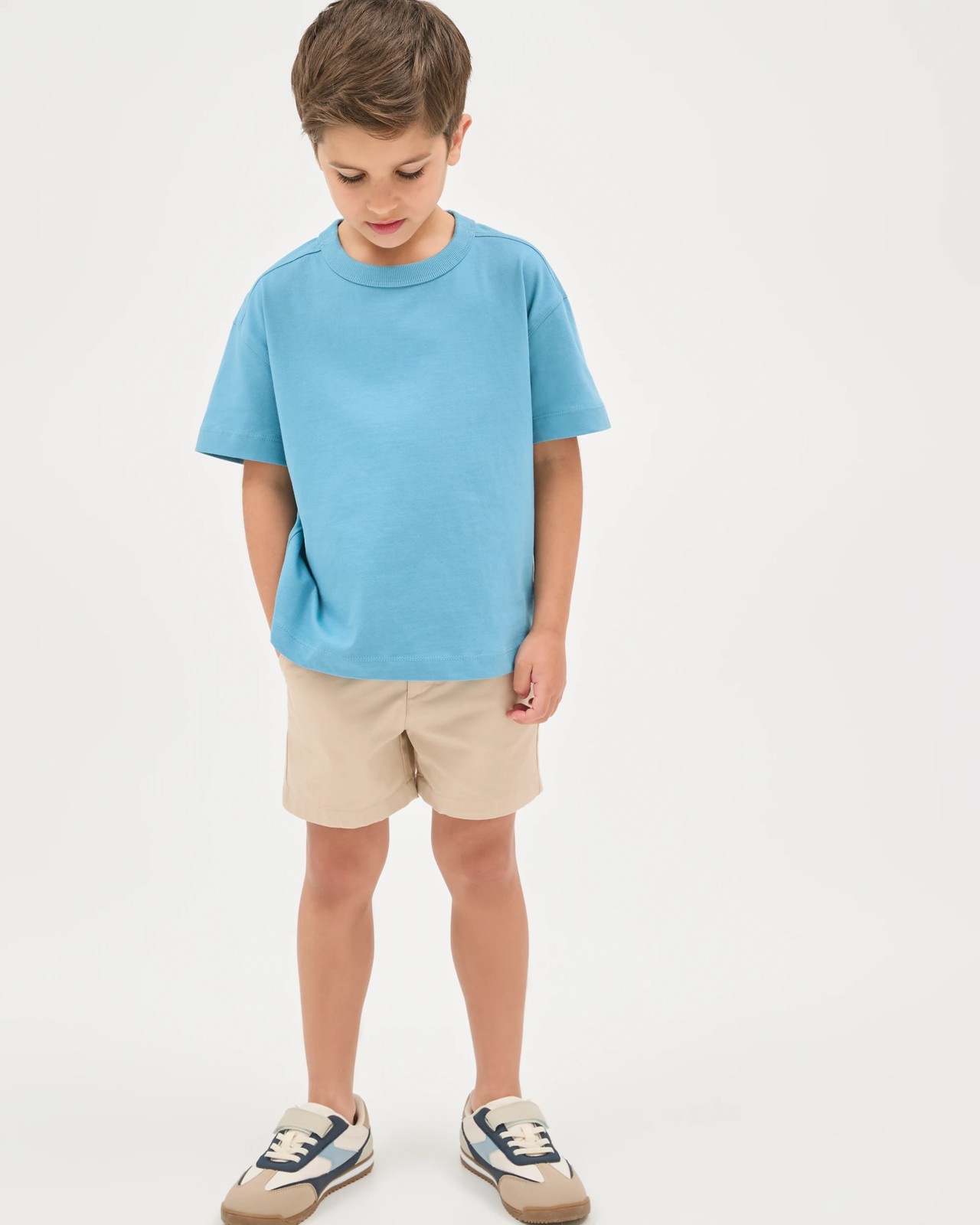 Fixed Waist Chino Shorts - Cement 2 of 6