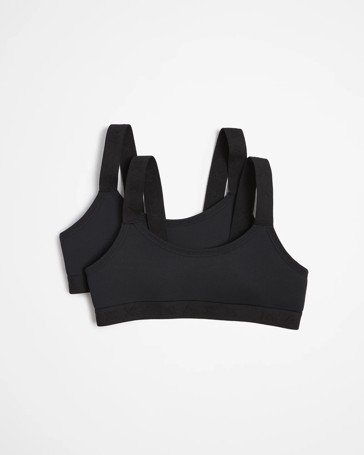 Girls Maxx 2 Pack Micro Performance Crop Tops