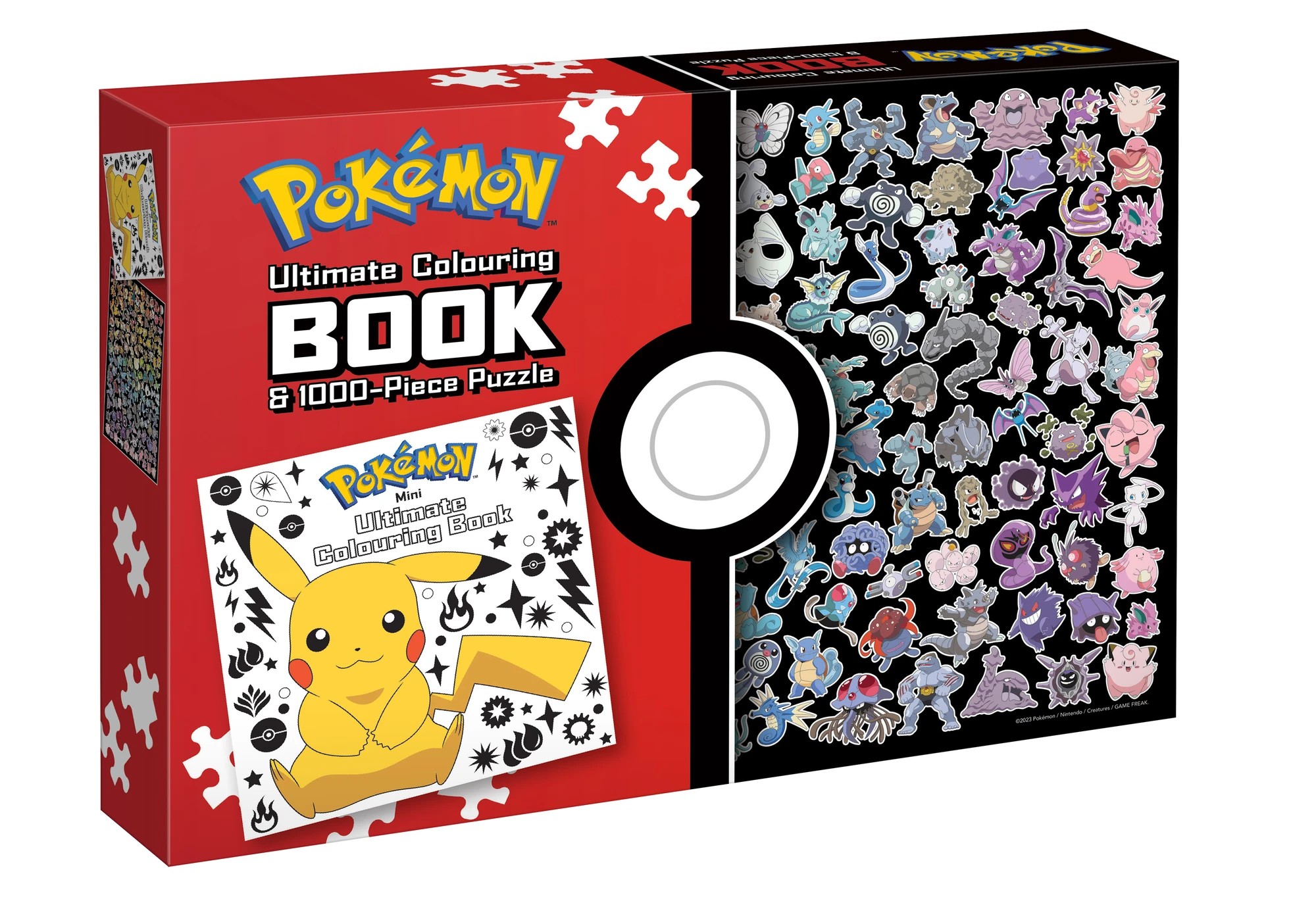 Pokemon: Adult Ultimate Colouring Book & 1000-Piece Puzzle