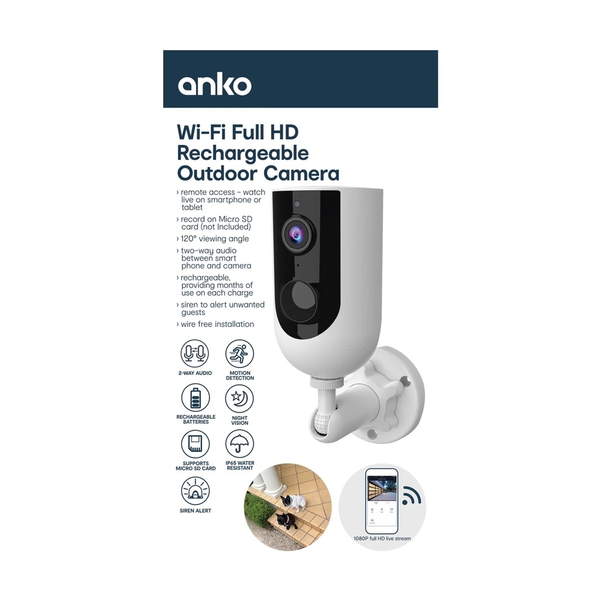 Anko hot sale outdoor camera