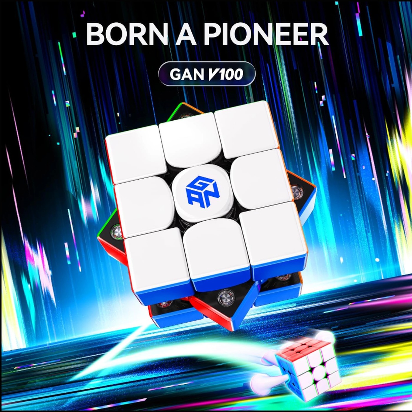 GAN V100 Competition Magnetic Speed Cube 3x3 5 of 5