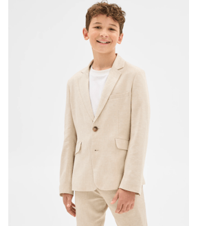 Boys Linen Blend Suiting Jacket