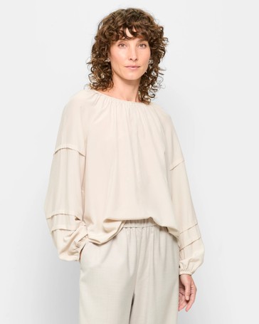 Long Sleeve Blouson Blouse - Preview