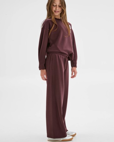 Sandwash Scuba Wide Leg Trackpants