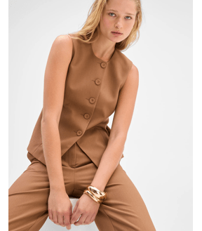 Preview Sleeveless Crew Neck Waistcoat