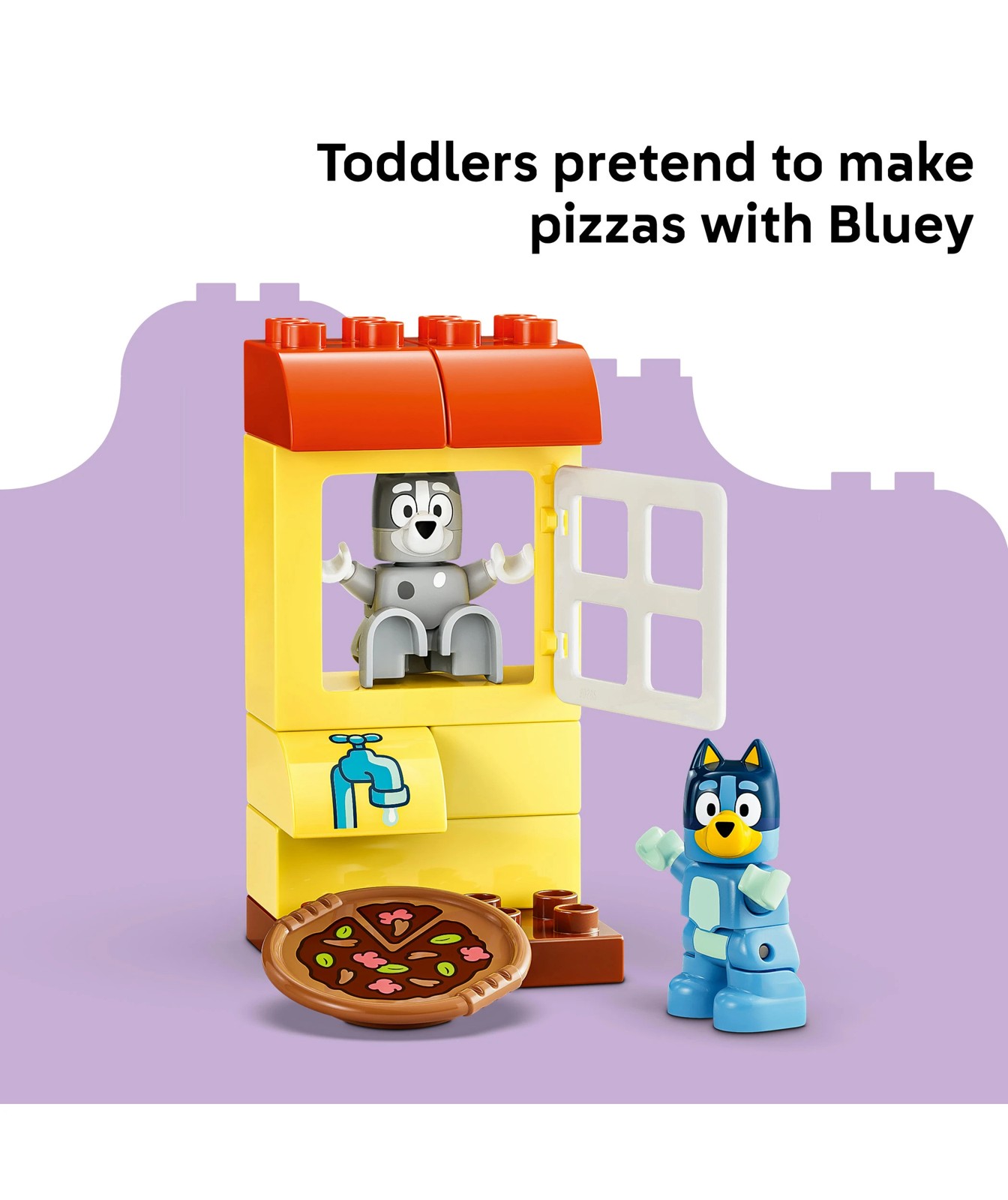 LEGO® DUPLO Bluey Pizza Girls with Muffin and Bluey 10469 4 of 5