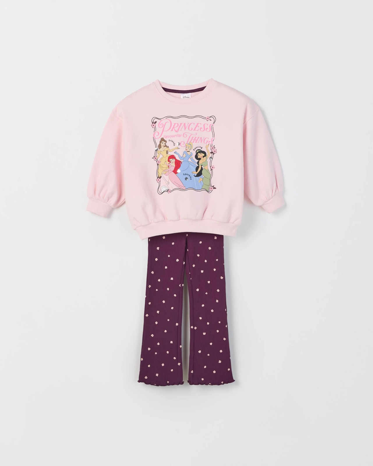 Disney Princess Australian Cotton Blend Jumper and Flare Pants Set 5 of 6