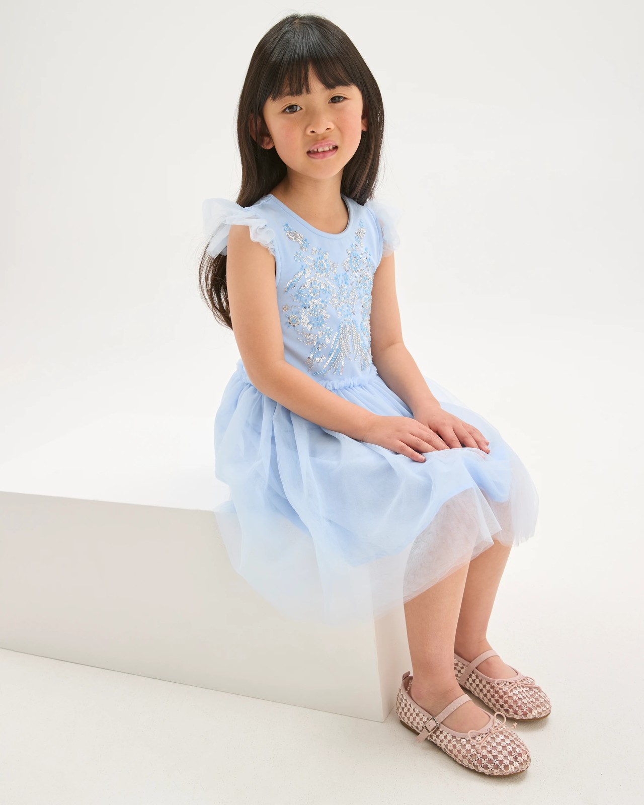 Occasion Princess Sequin Tulle Dress 4 of 5