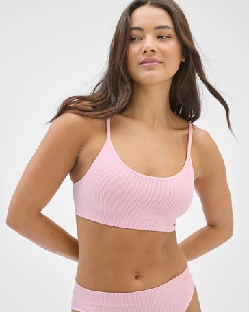 Lily Loves Ribbed Seamfree Strappy Crop Top