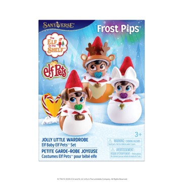 7 Piece Santaverse The Elf on the Shelf: Frost Pips Jolly Little Wardrobe Elf Baby Pets Set