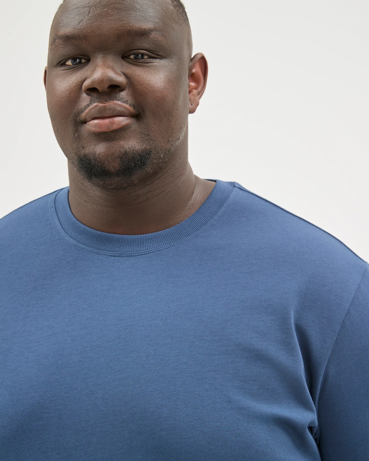 Plus Size Australian Cotton Heavyweight Relaxed T-Shirt - Navy 3 of 5