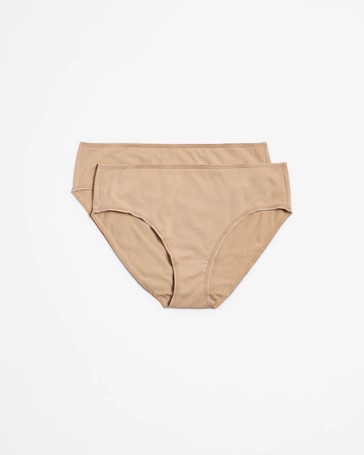 Australian Cotton Blend 2 Pack Midi Briefs