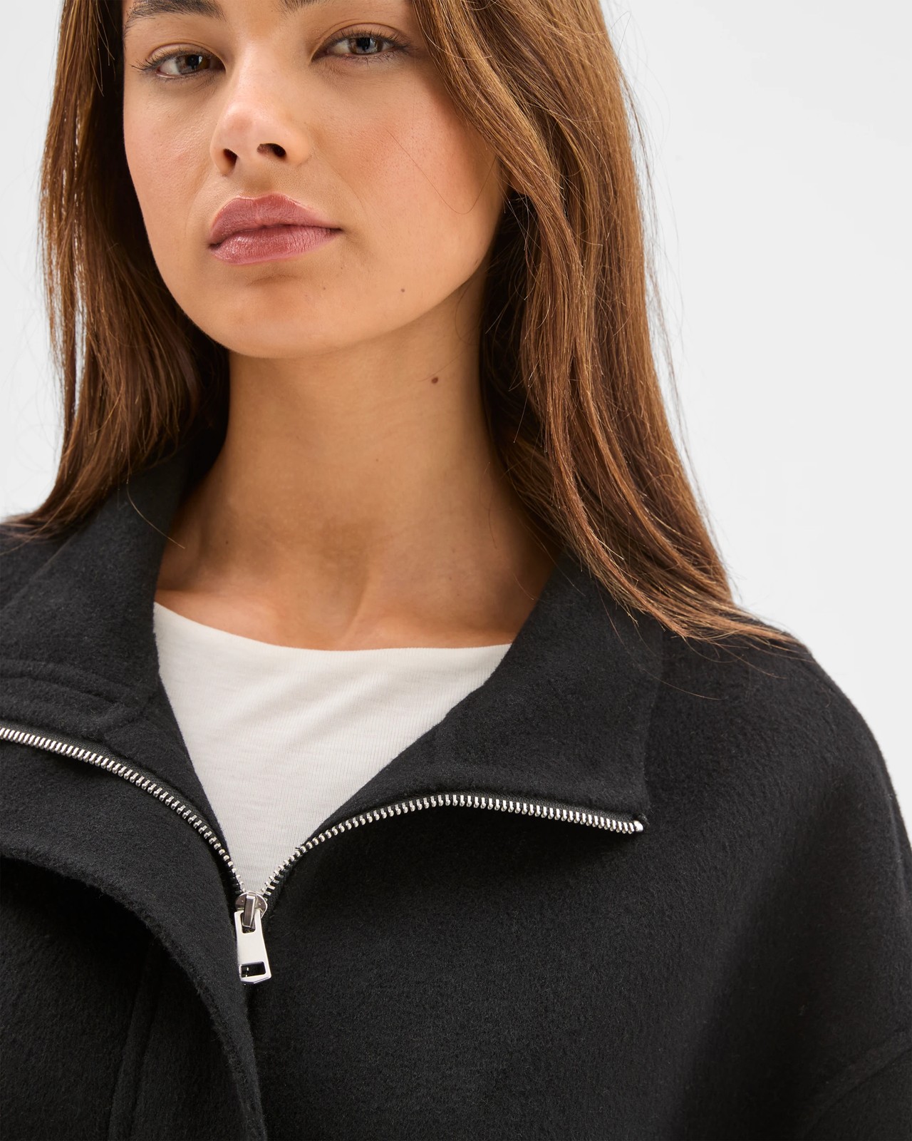 Lily Loves High Neck Double Faced Bomber Jacket 5 of 6