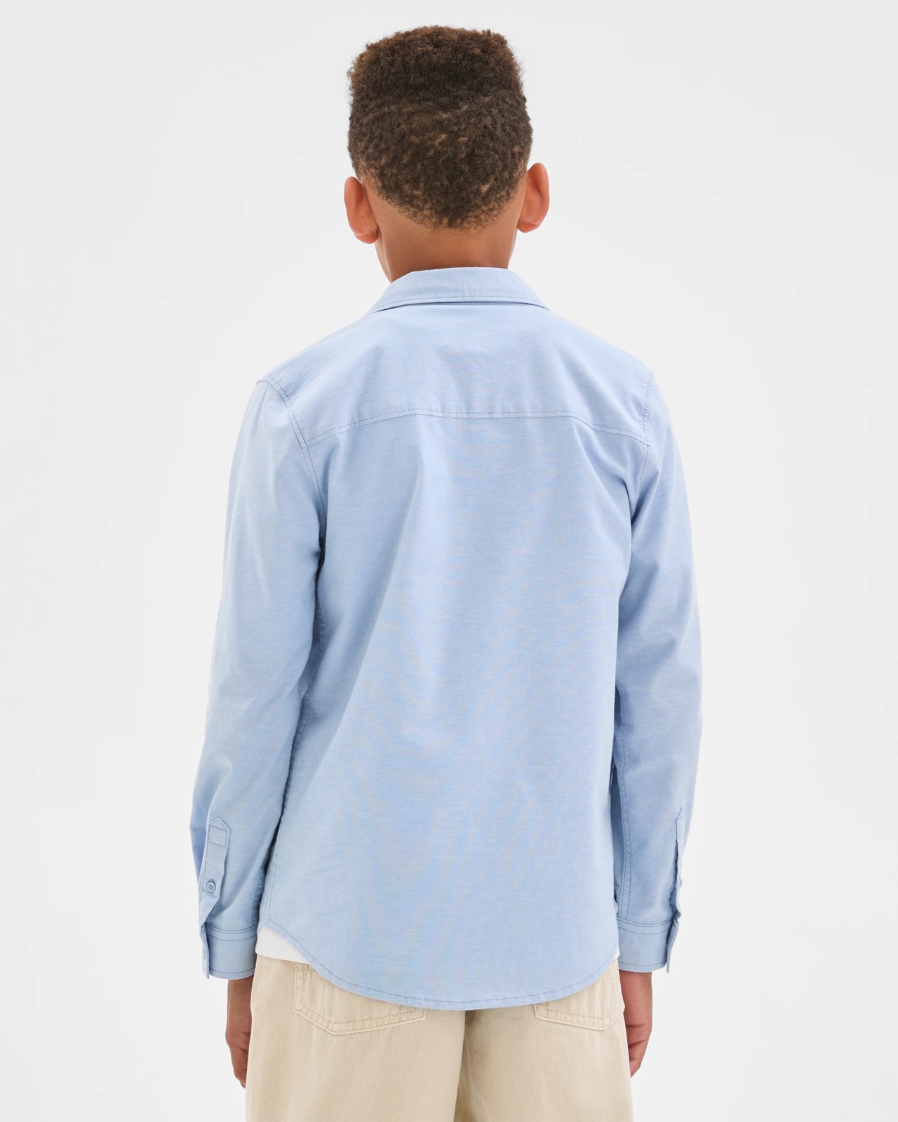 Long Sleeve Oxford Shirt - Light Blue 4 of 6