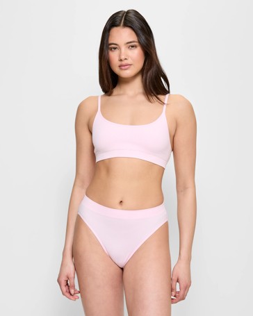 Ribbed Seamfree High Waisted Bikini Briefs - Lily Loves