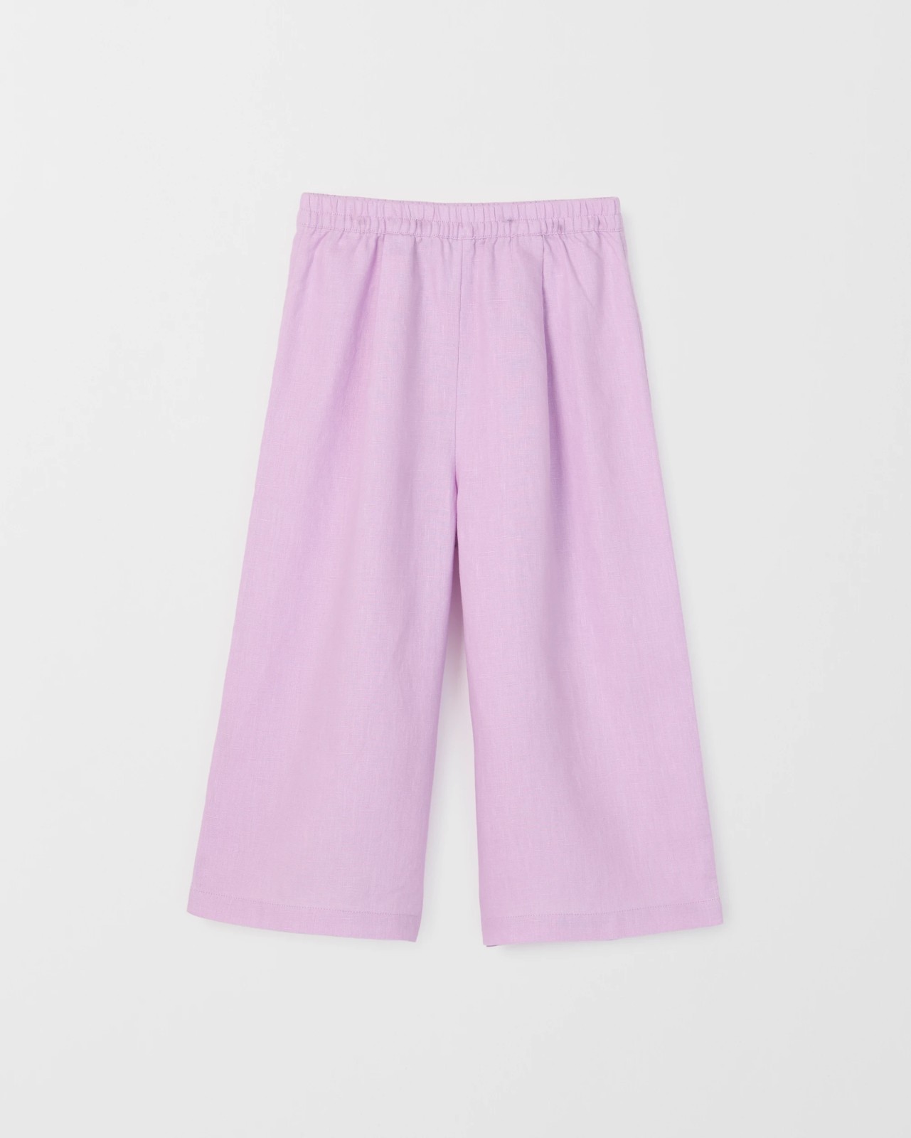 European Linen Wide Leg Co-Ord Pants - Purple 5 of 6