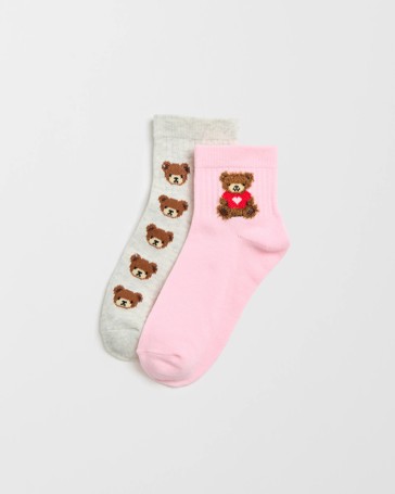 Maxx 2 Pack Kids Casual Quarter Crew Socks