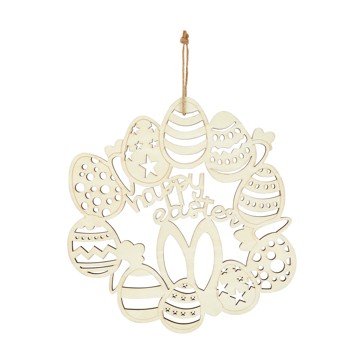 Hanging Wood, Egg Wreath - Anko