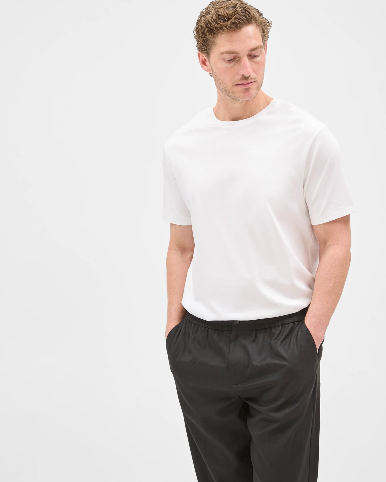 Preview Australian Cotton Interlock T-Shirt - White 3 of 6