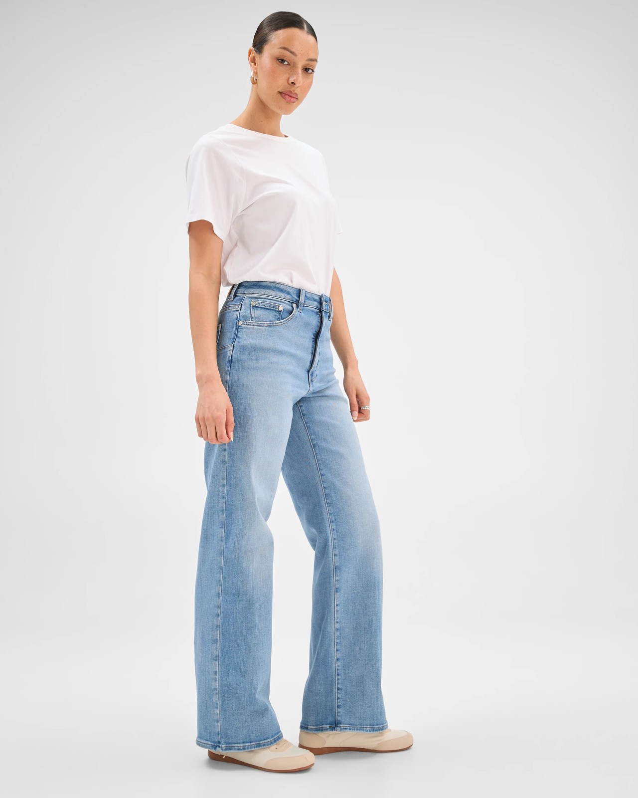 Shape Your Body Wide Leg Denim Jeans 5 of 5