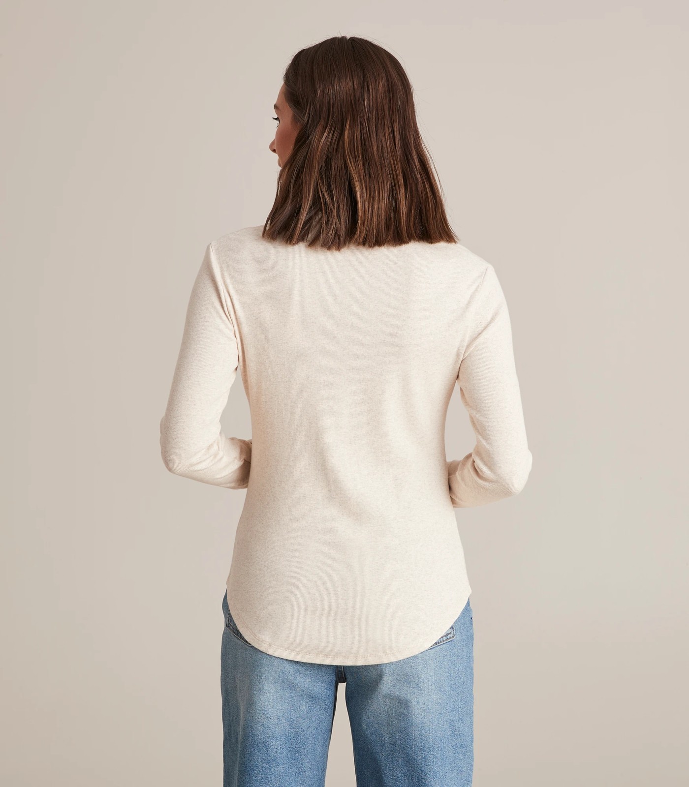 Organic Cotton Rib Henley Top 3 of 6