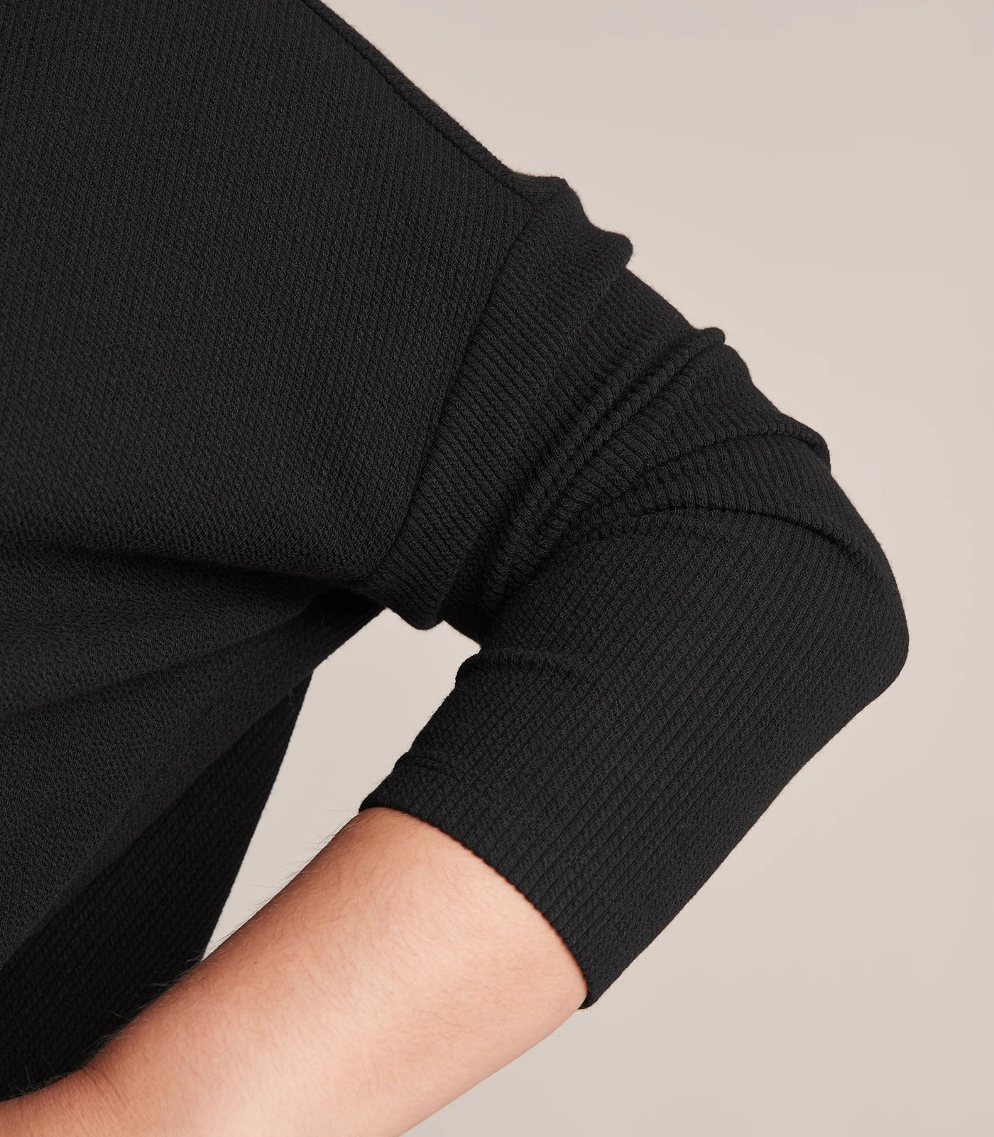 Curve Long Sleeve Scoop Neck Waffle T-Shirt 5 of 6