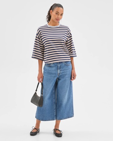 Culotte Denim Pants
