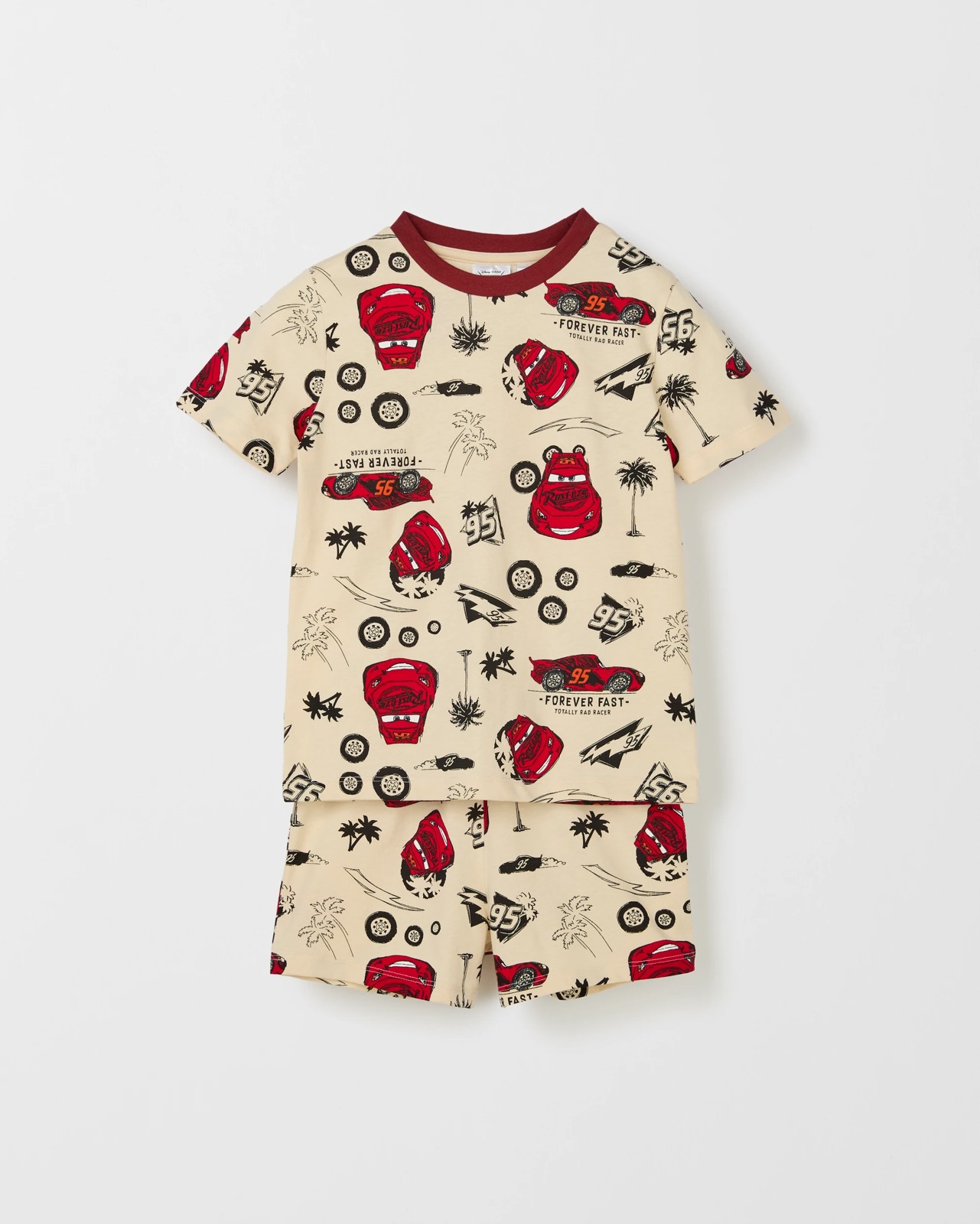Disney Organic Cotton 2 Pack Younger Boys Top & Shorts Pyjama Set 5 of 5
