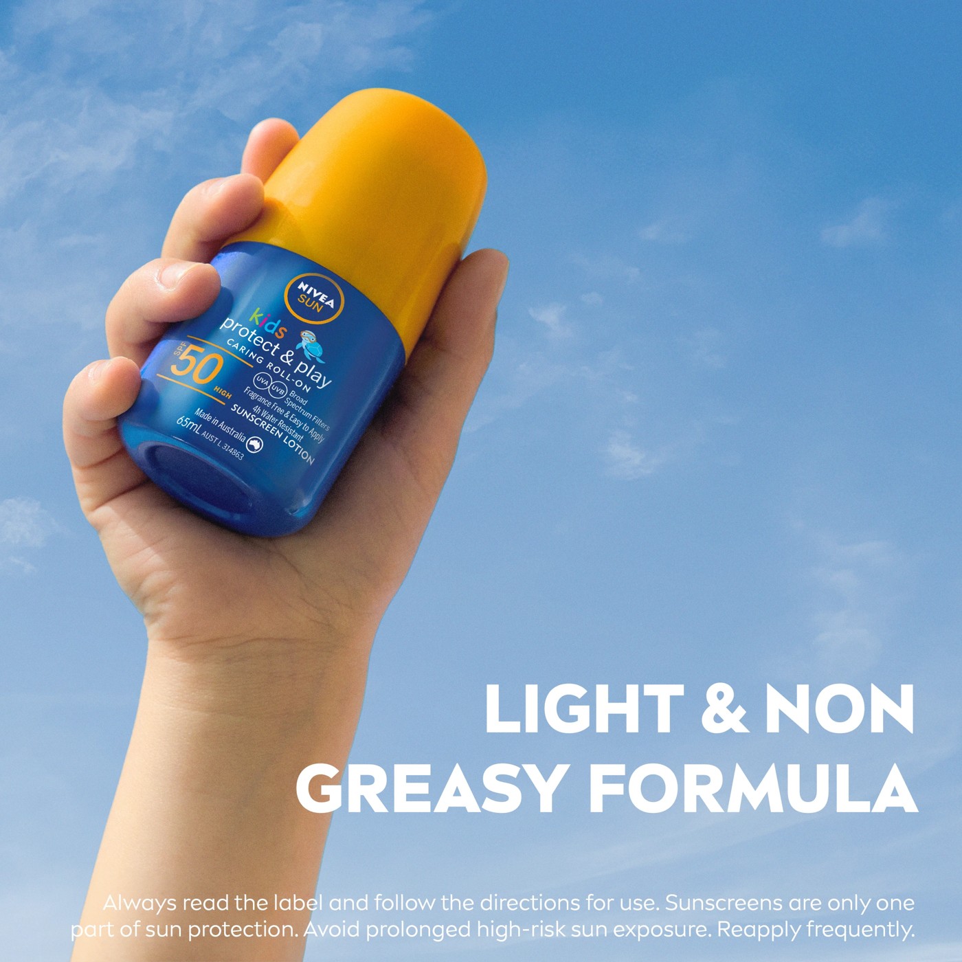 Nivea Sun Kids SPF50 Protect & Play Sunscreen Lotion Roll-On 65ml 5 of 5