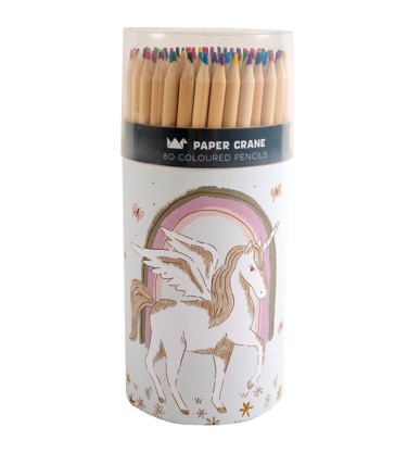 Paper Crane Kids Cylinder Coloured Pencils Unicorn