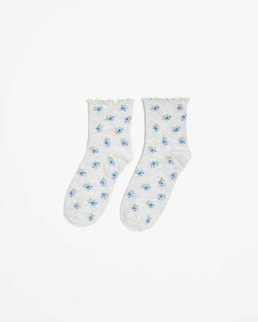 Quarter Crew Frill Socks