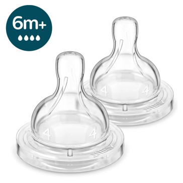 Philips Avent Anti Colic Teats 6 Months plus 2 Pack