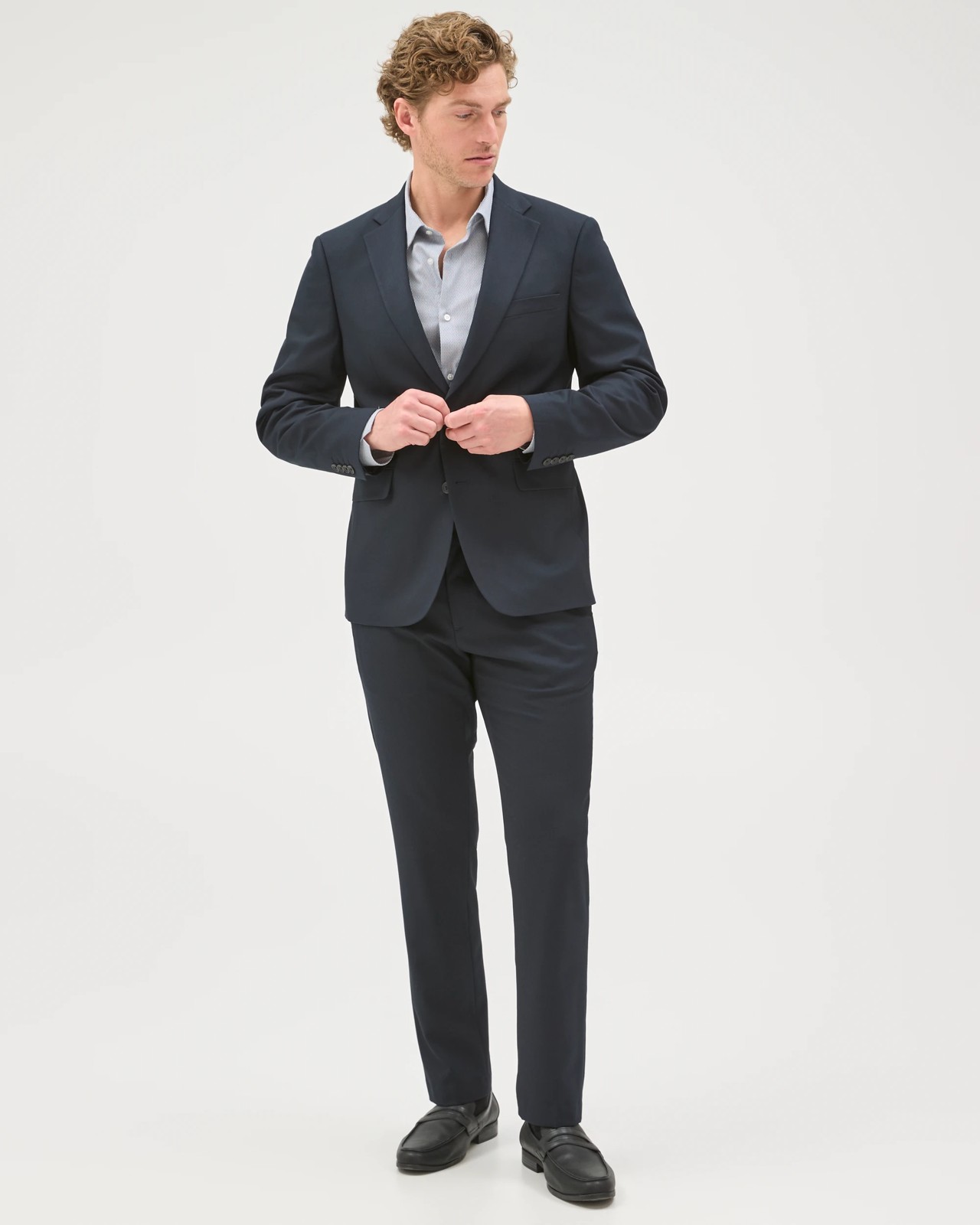 Preview Tailored Fit Suit Jacket - Navy 2 of 6