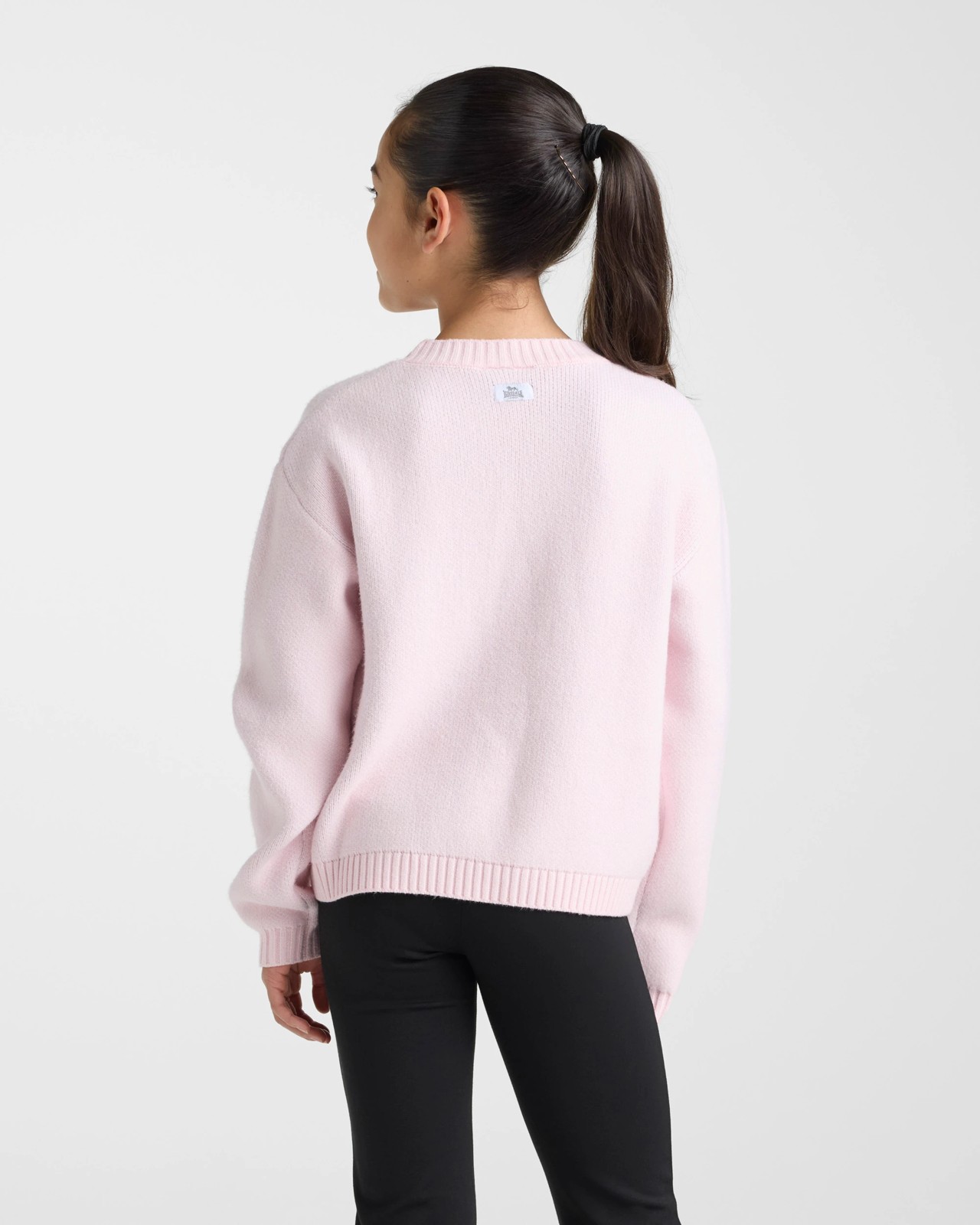 Lonsdale Knit Jumper – Light Pink 2 of 5