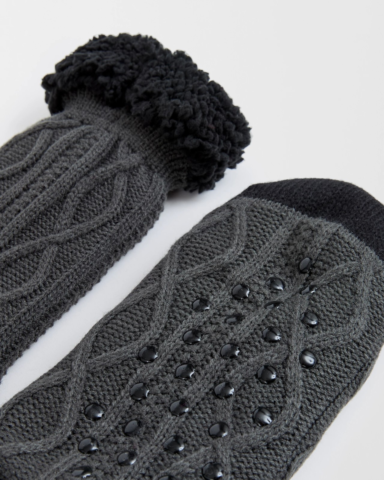 Sherpa Lined Knit Crew Socks 2 of 3