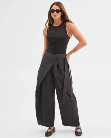 Lily Loves Australian Cotton Wrap Front Pants
