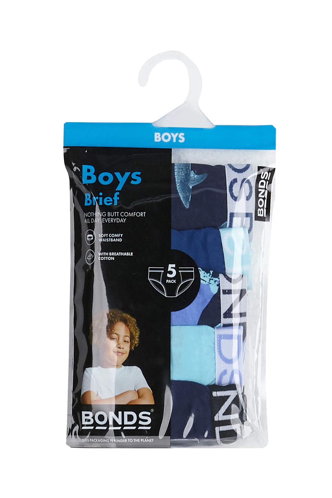 Bonds Boys Briefs 5 Pack