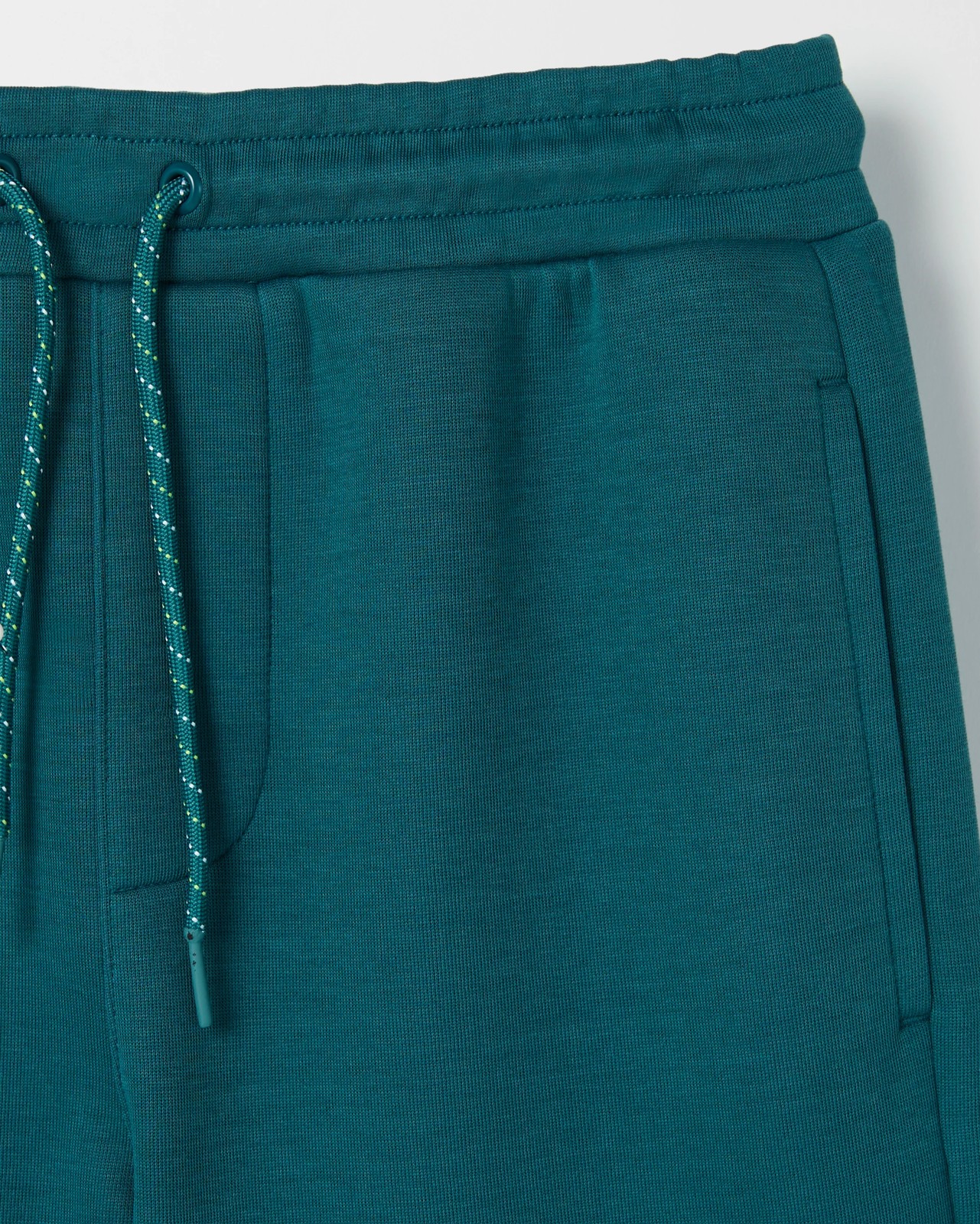 Australian Cotton Blend Tech Fleece Shorts - Green 2 of 2