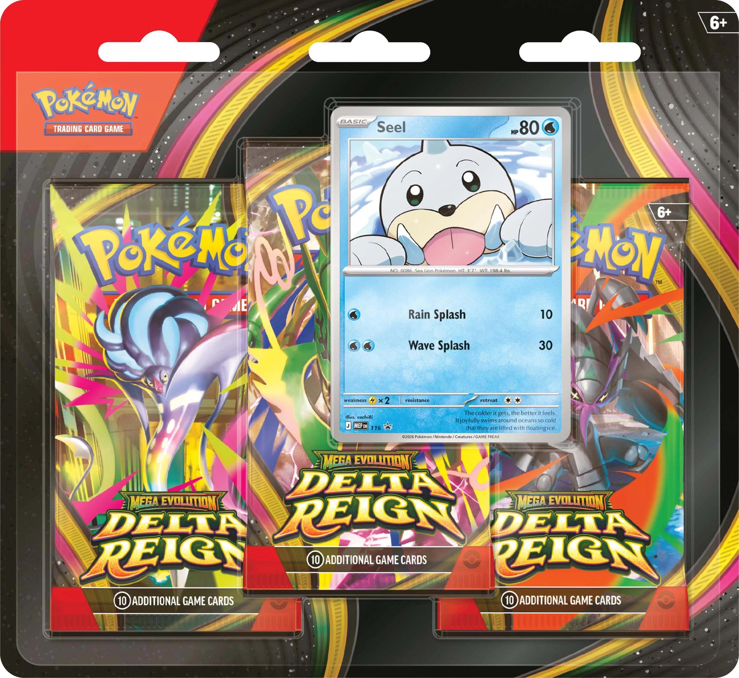 Pokemon TCG: Mega Evolution - Delta Reign Three-Booster Blister Pack